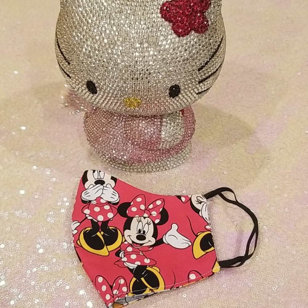 💖SALE💖Minnie & Mickey Mouse Reversible Soft Mask - Picture 3 of 9
